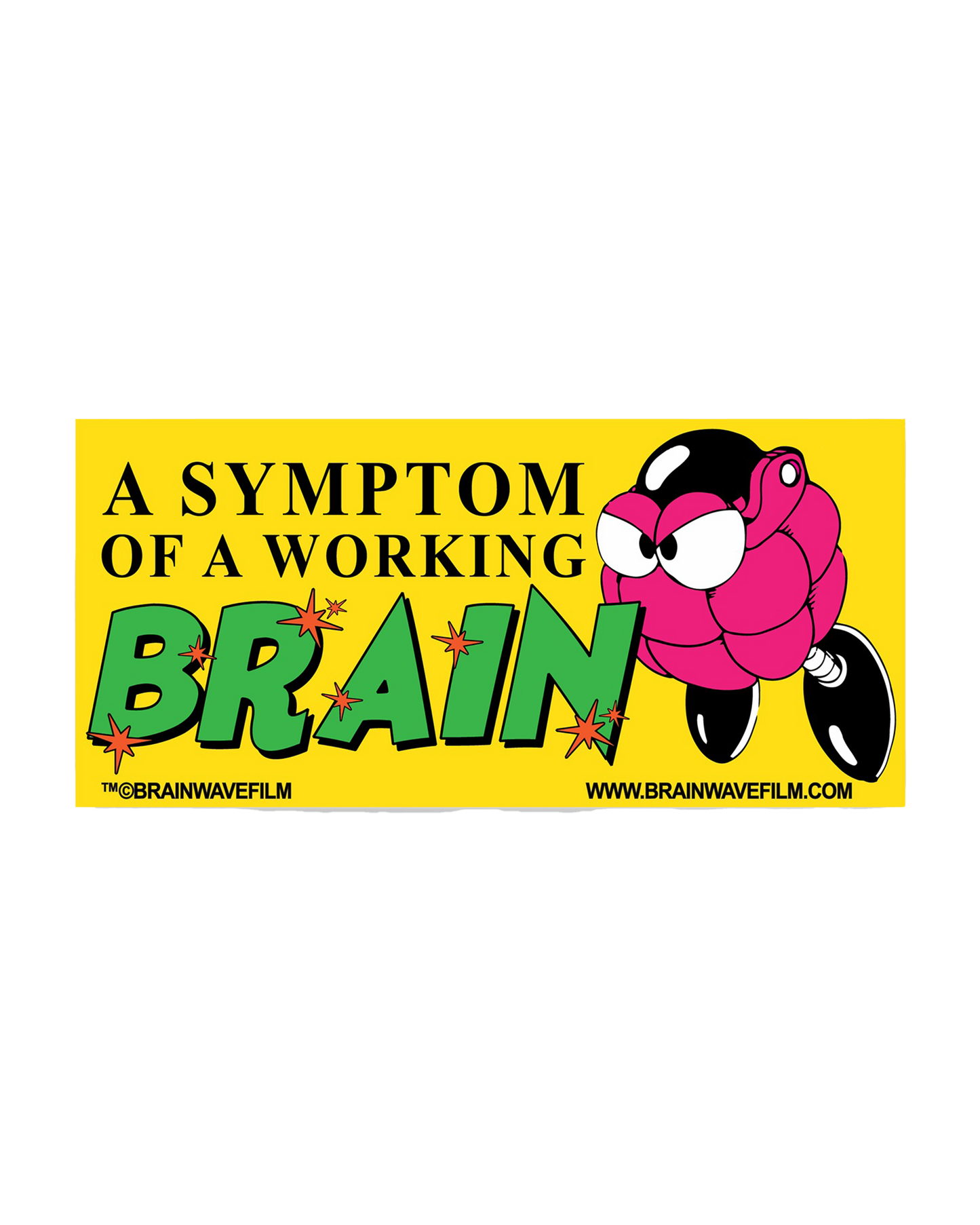 Brainwave "Symptoms" Bumper Sticker